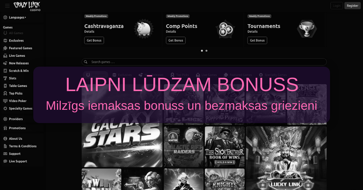 Crazy Luck Casino Latvija