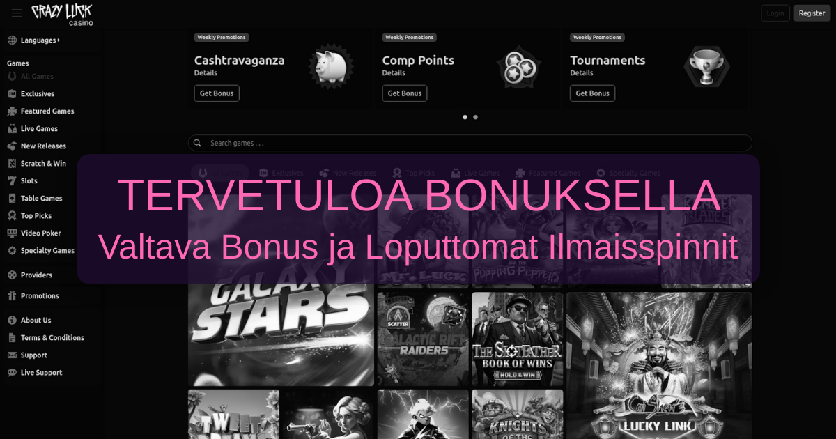 Crazy Luck Casino Suomi